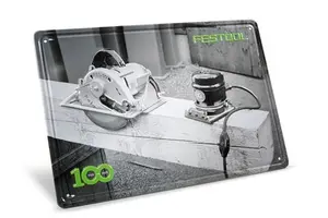 Festool Plåtskylt Retro MES-FT1 100år