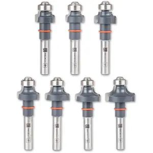 UJK Avrundningsfräs med kullager SET 1-6mm S8
