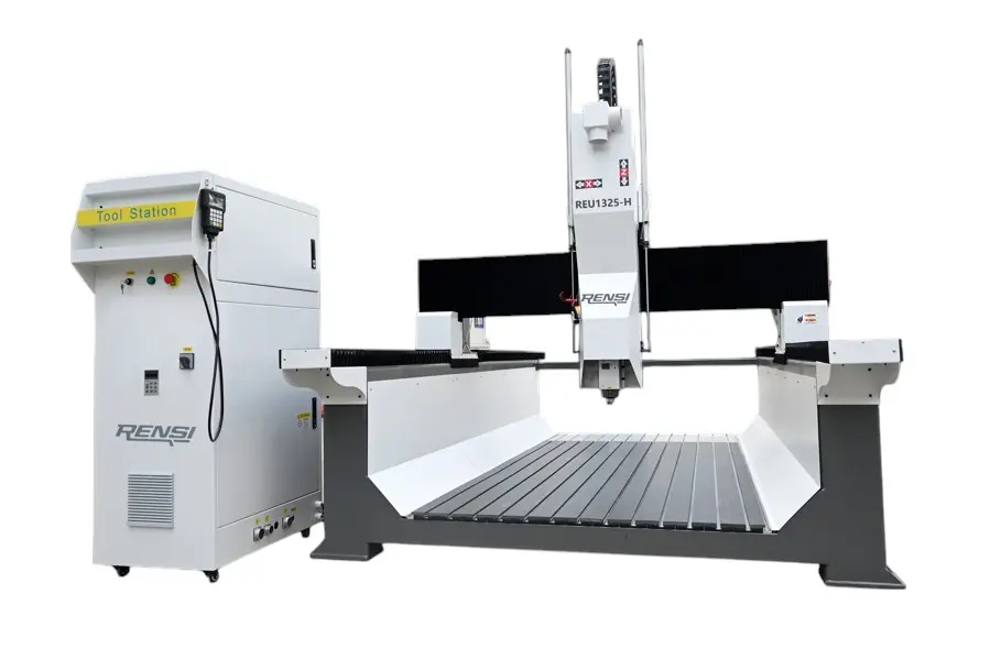 Rensi REU1315ATC-HZ CNC med hög Z-axel, Verktygsväxlare, T-spårsbord (1300 X 2500 mm)