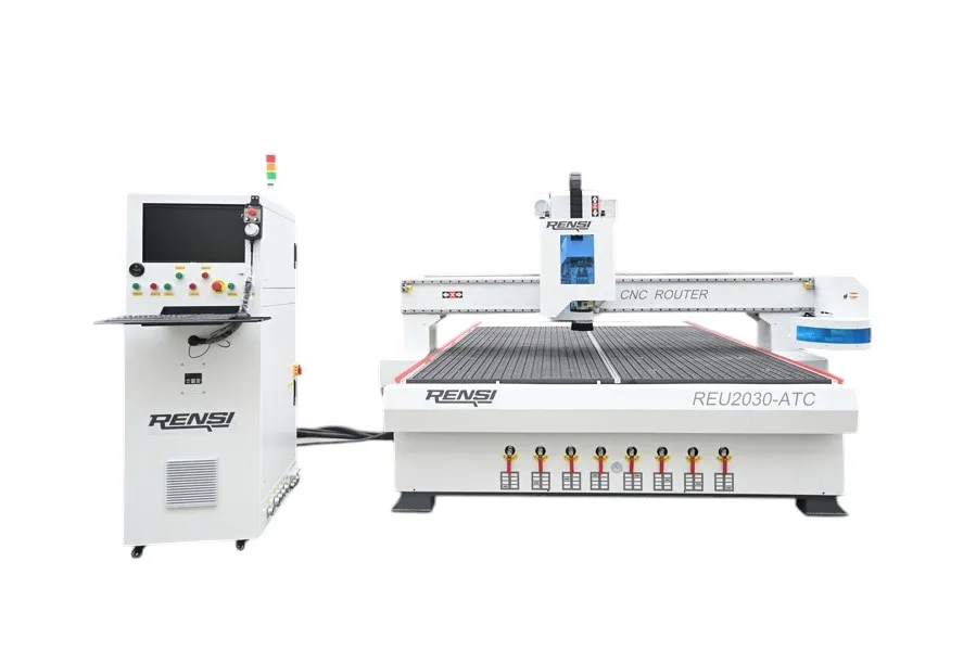 Rensi REU2030ATC-A CNC med Verktygsväxlare, Vakuumbord (2000 X 3000 mm)