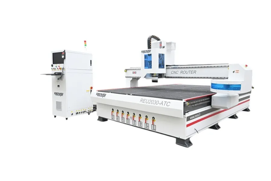 Rensi REU2030ATC-A CNC med Verktygsväxlare, Vakuumbord (2000 X 3000 mm)