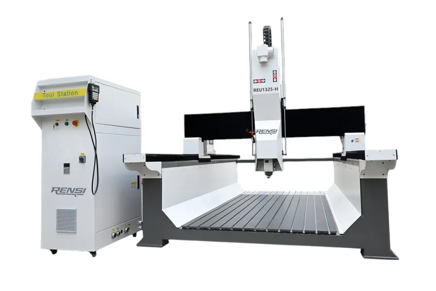 Rensi REU2030ATC-HZ CNC med hög Z-axel, Verktygsväxlare, T-spårsbord (2000 X 3000 mm)