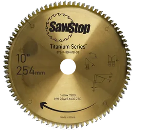 Kapklinga Titanium Serie z 80 SawStop ®