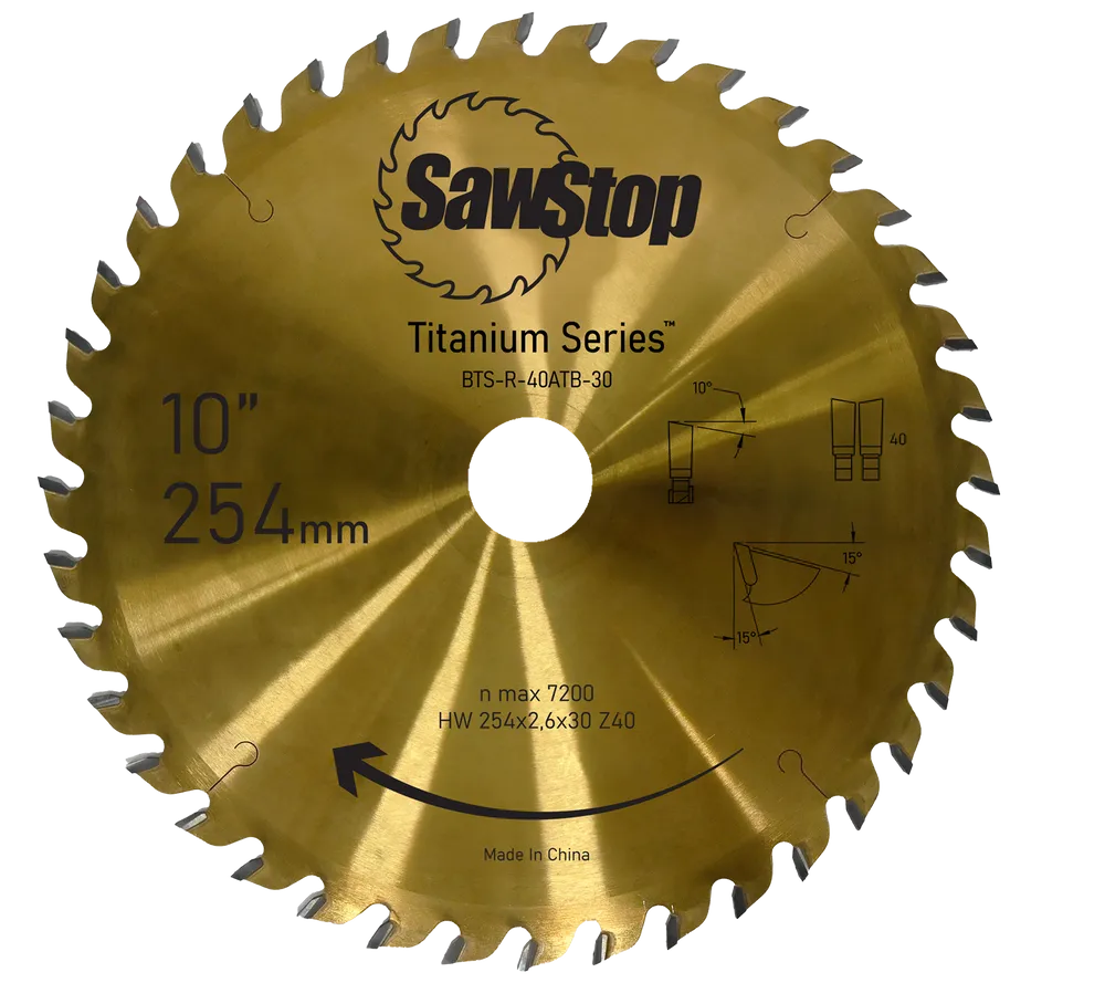 Universalklinga Titanium Serie z 40 SawStop ®