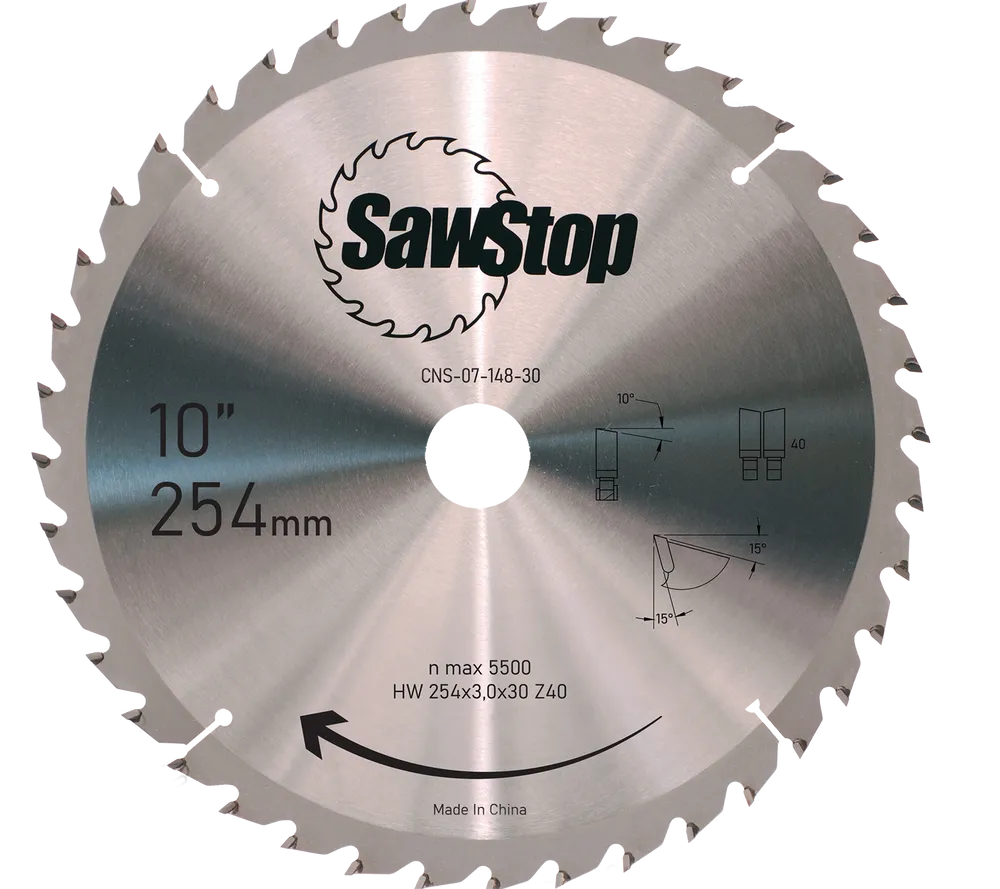 Universalsågklinga z40 SawStop ®