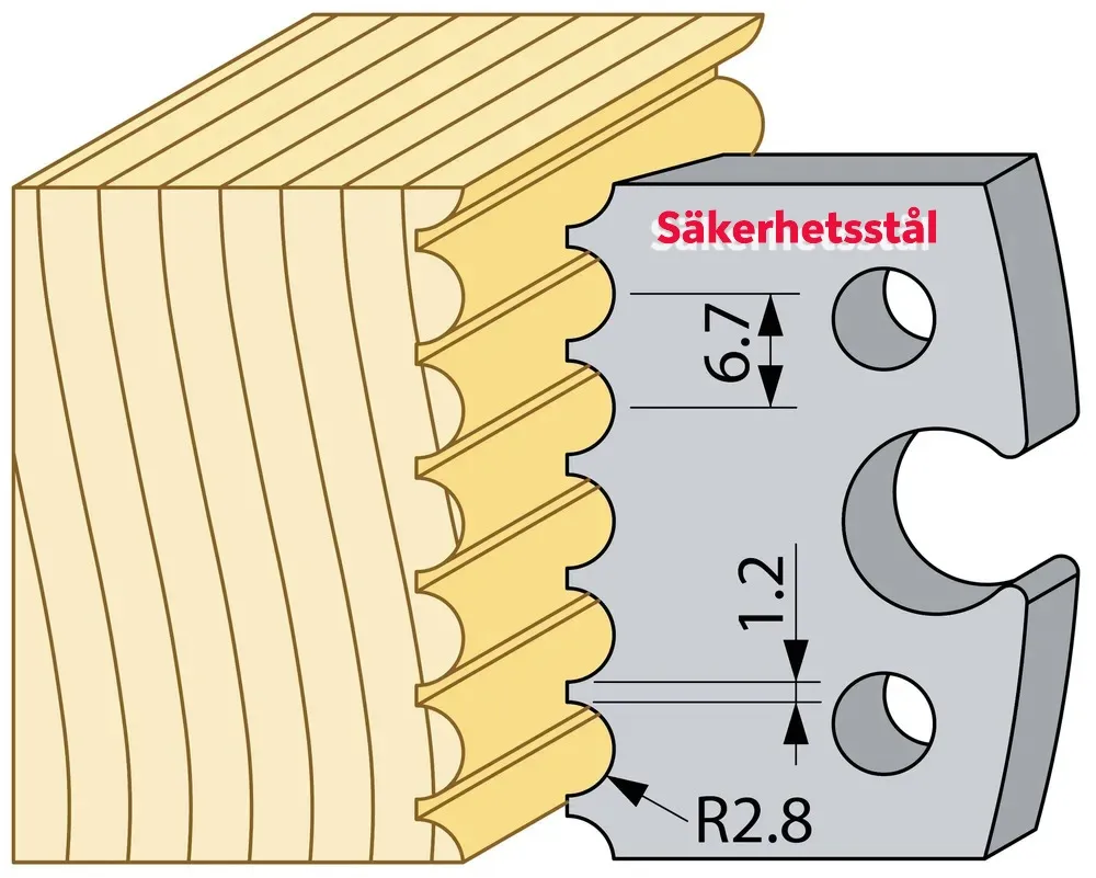 Säkerhetsstål profil 94408 TB