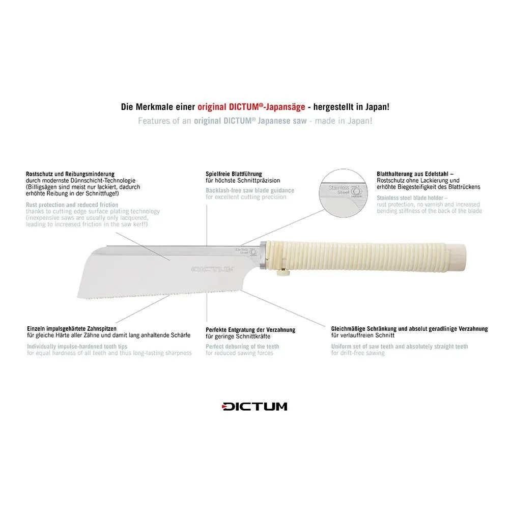 DICTUM® Dozuki Super Hard 240, Wave Grip Dictum®