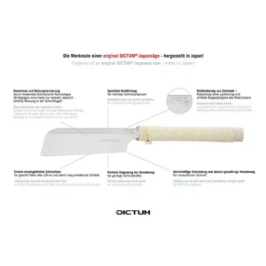 DICTUM® Dozuki Super Hard 240, Wave Grip Dictum®