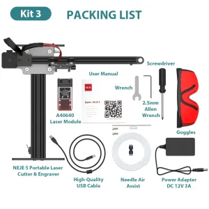 NEJE 5 Plus 80W (A40640) Lasergravering & Laserskärning