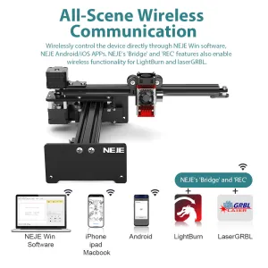 NEJE 5 Plus 80W (A40640) Lasergravering & Laserskärning
