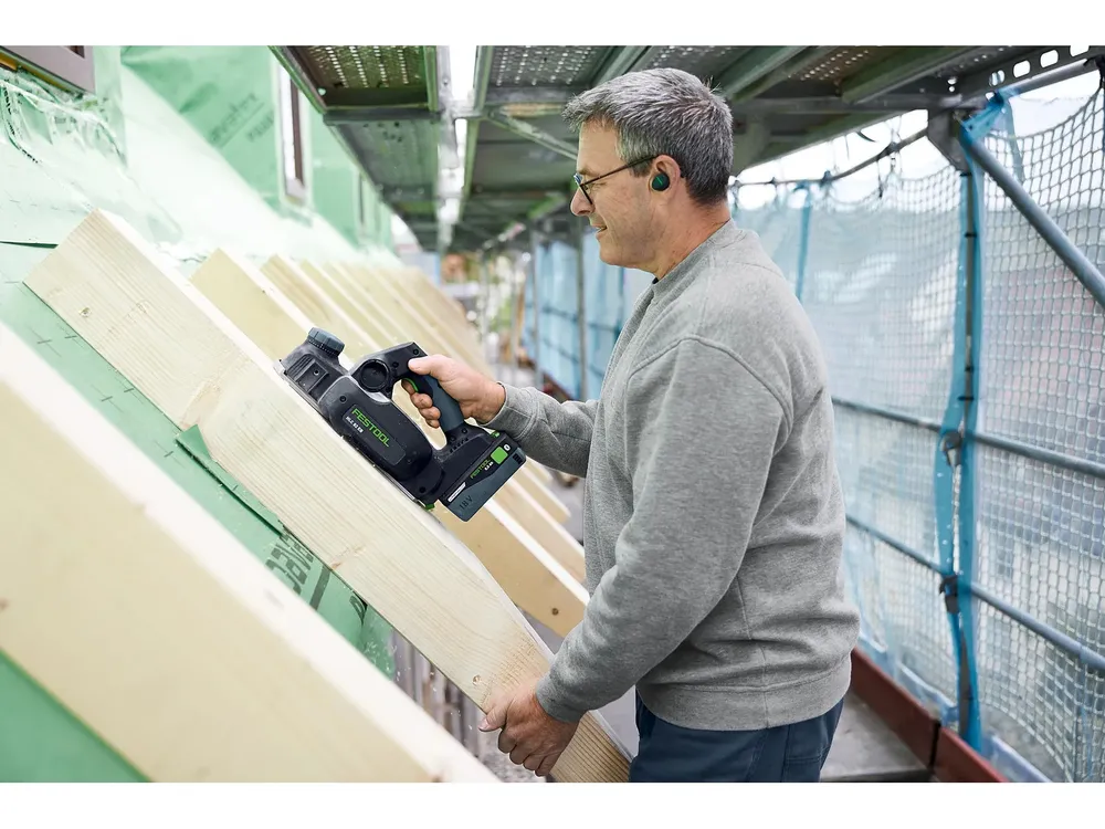Festool Batteridriven hyvel HLC 82 EB-Basic-Set