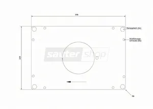 Sauter insatsplatta ELP2.0-B med reduktionsplattor