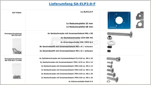 Sauter insatsplatta ELP2.0-F med reduktionsplattor