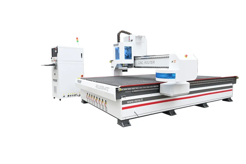 Rensi REU2030ATC CNC med Verktygsväxlare, T-spårsbord 2000 X 3000 mm (ej vakuum)