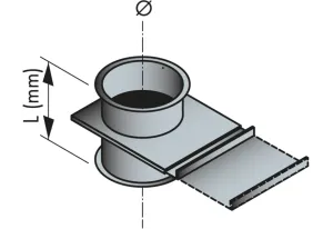 Skjutspjäll Ø 80 mm