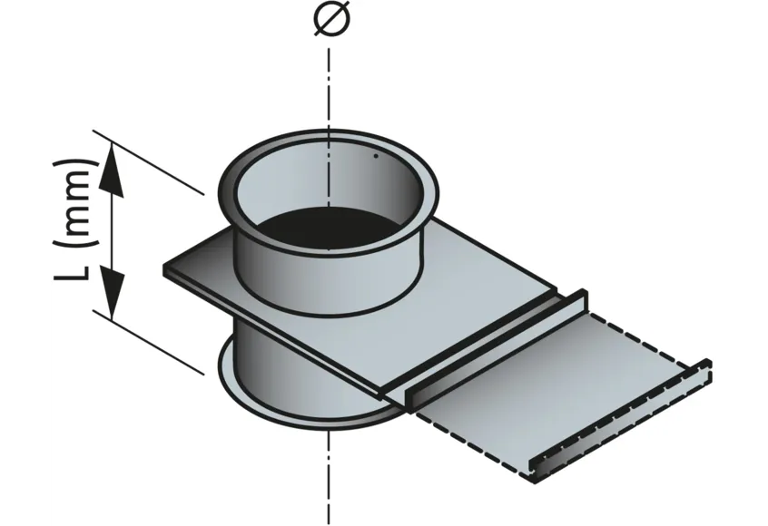 Skjutspjäll Ø 160 mm