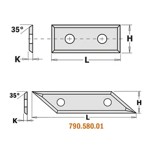 Vändskär 49,5x9x1,5 TB