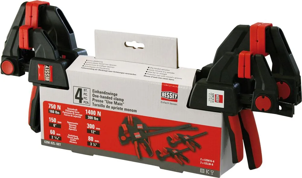 Bessey Enhandstvingar EZ set