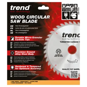 Trend Trä- Cirkelsågsklinga 190mm x 30mm x 40T