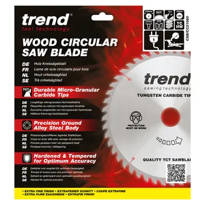 Trend Trä- Kap & Gersåg- Sågklinga 216mm x 30mm x 60T