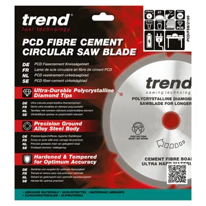 Trend PCD Fibercement- Cirkelsågsklinga 216mm x 30mm x 6T
