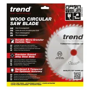 Trend Trä- Kap & Gersåg- Sågklinga 250mm x 30mm x 72T