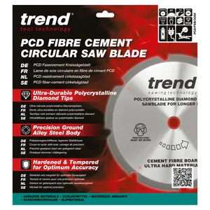 Trend PCD Fibercement- Cirkelsågsklinga 305mm x 30mm x 8T