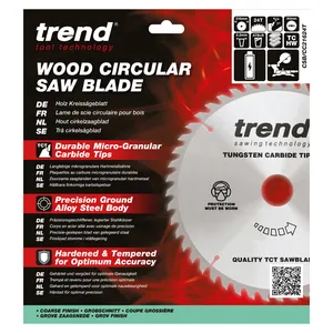 Trend Trä- Batteri- ATBR Kap & Gersåg- Sågklinga 216mm x 30mm x 24T