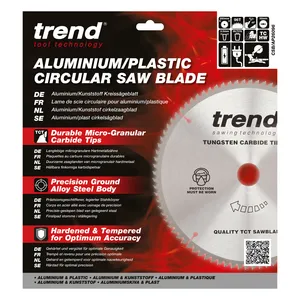 Trend Alu/Plast-Cirkelsågsklinga- 260mm x 30mm x 96T