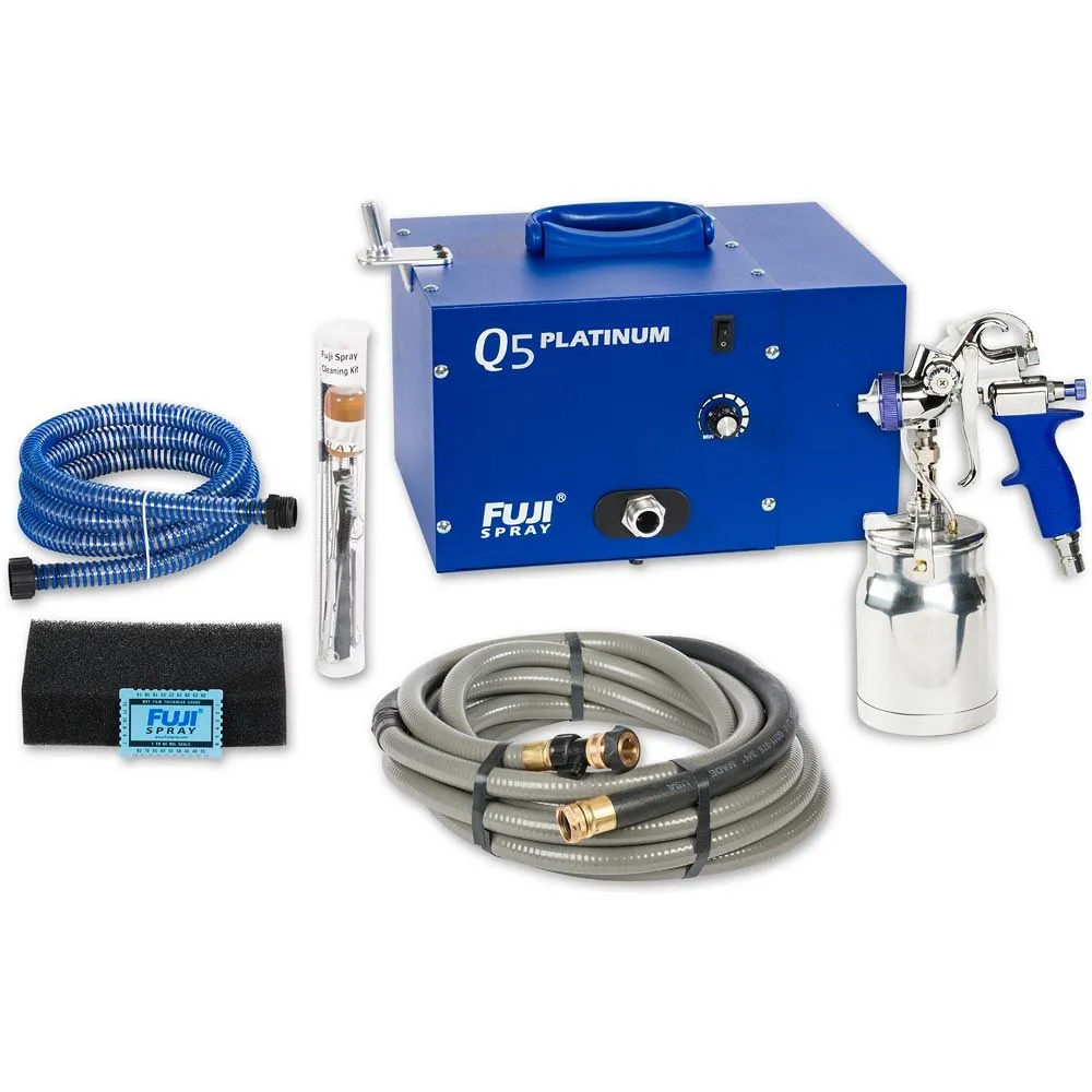 FUJI Q5 PLATINUM TURBINE UNIT & T70 SUCTION SPRAY GUN 240V Fuji