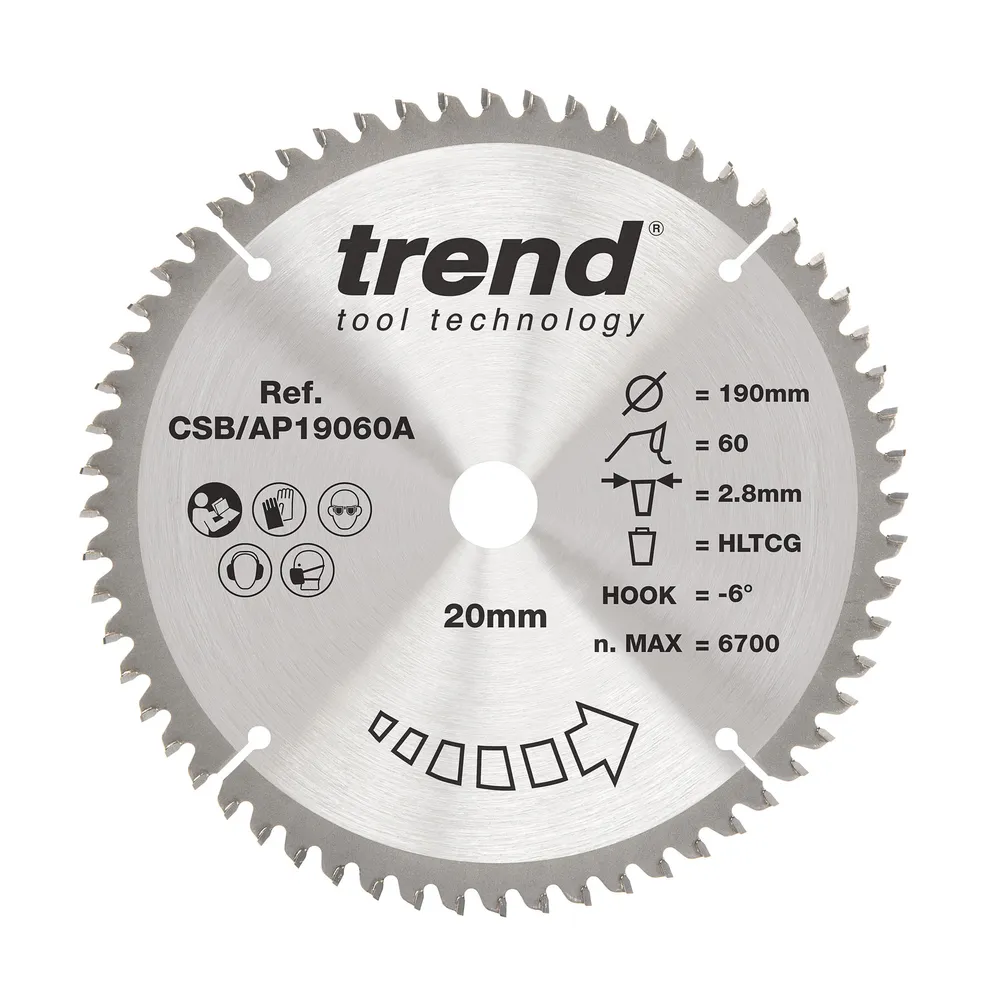 Trend Trä- Cirkelsågsklinga 160mm x 20mm x 24/48T, 1 x CSB/16024, 1 x CSB160/48A, 1 x CSB/PT16048 Set