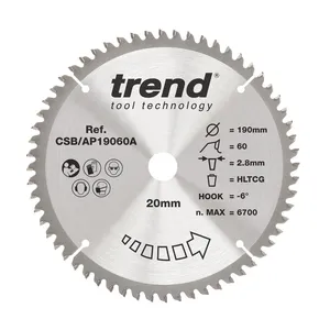 Trend Trä- Cirkelsågsklinga 160mm x 20mm x 24/48T, 1 x CSB/16024, 1 x CSB160/48A, 1 x CSB/PT16048 Set