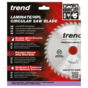 Trend laminat/HPL- Cirkelsågsklinga 190mm x 30mm x 60T