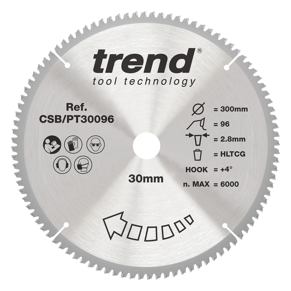 Trend laminat/HPL- Cirkelsågsklinga 300mm x 30mm x 96T