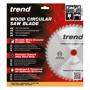 Trend Trä- Cirkelsågsklinga 260mm x 30mm x 60T