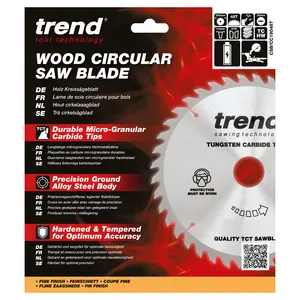 Trend Trä- Batteri- Kap & Gersåg- Sågklinga 190mm x 20mm x 48T