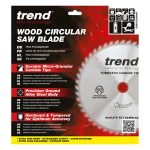 Trend Trä- Batteri- Kap & Gersåg- Sågklinga 254mm x 30mm x 80T