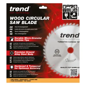 Trend Trä- Kap & Gersåg- Sågklinga 255mm x 30mm x 60T