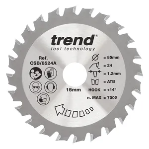 Trend Trä- Cirkelsågsklinga 115mm x 9.5mm x 24T