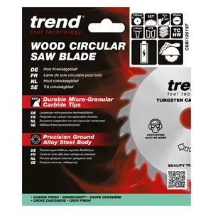Trend Trä- Batteri- Cirkelsågsklinga 125mm x 20mm x 18T