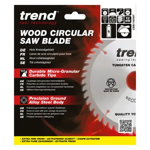 Trend Trä- Batteri- Cirkelsågsklinga 140mm x 20mm x 48T