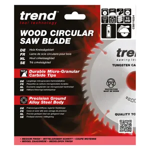 Trend Trä- Batteri- Cirkelsågsklinga 162mm x 20mm x 24T