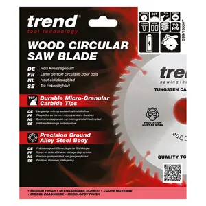 Trend Trä- Batteri- Cirkelsågsklinga 165mm x 20mm x 36T