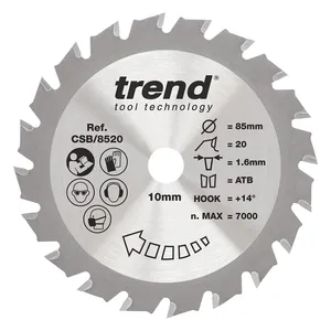 Trend Trä- Cirkelsågsklinga 85mm x 10mm x 20T