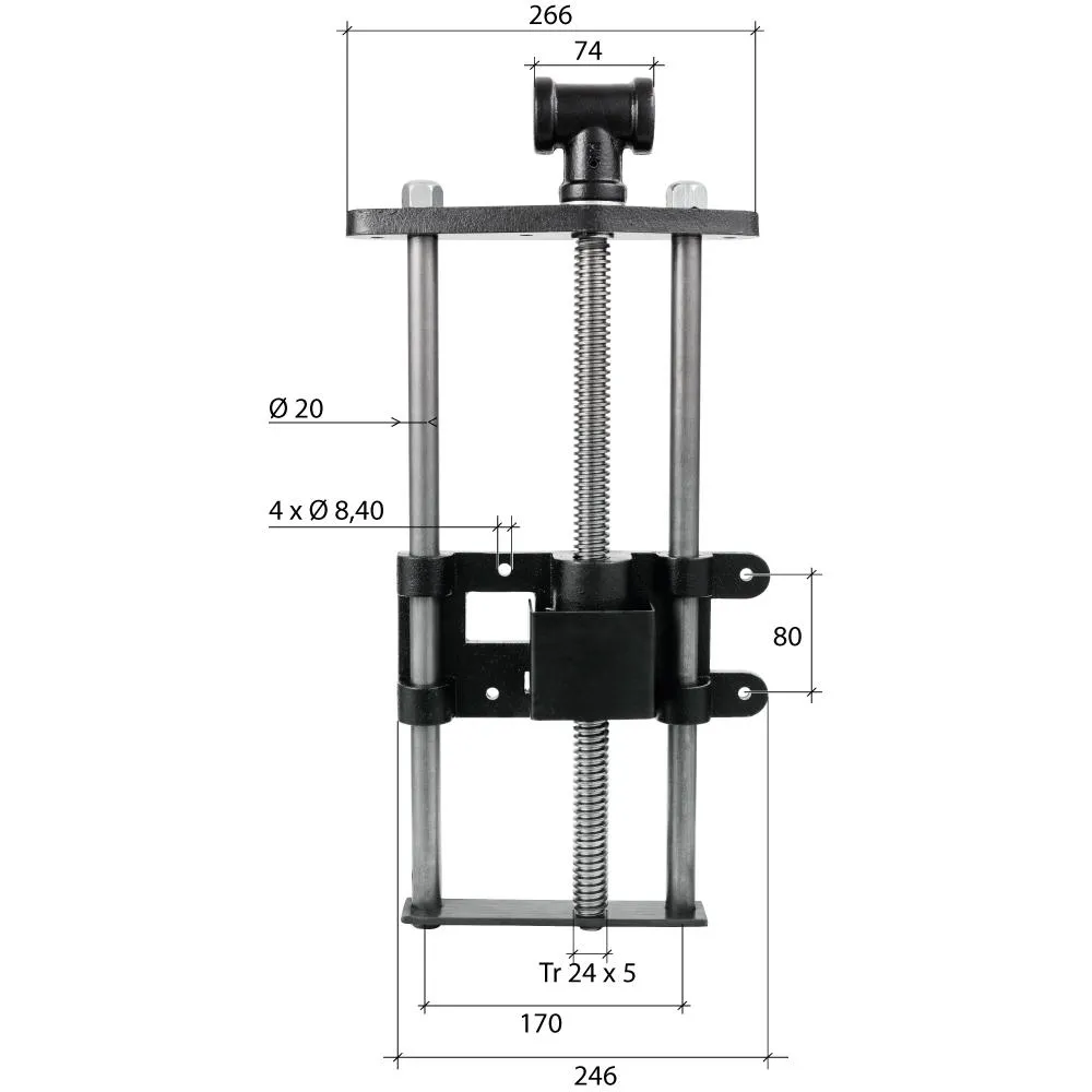 York® »Quick« Bänktång, spindellängd 470 mm, HVQ51