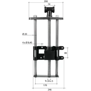 York® »Quick« Bänktång, spindellängd 470 mm, HVQ51