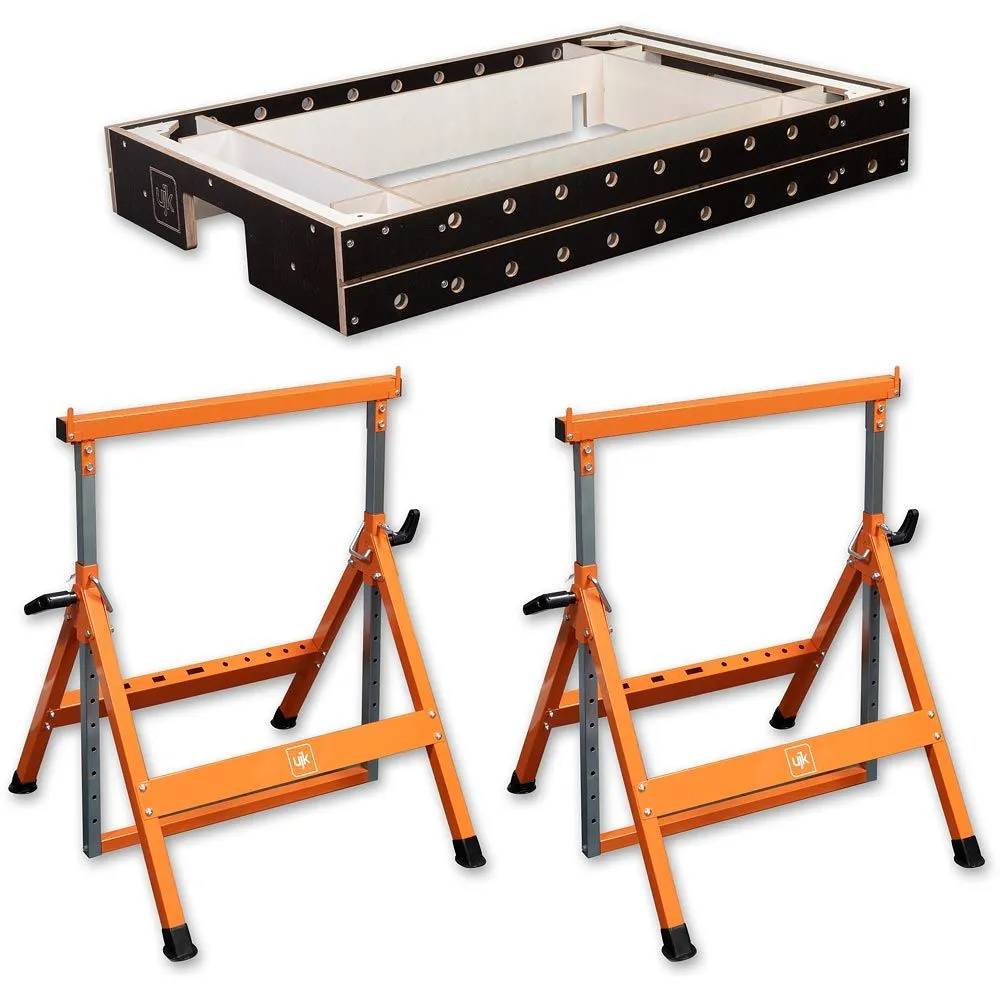 UJK  Multifunction Arbetsbord Mk II med 2x teleskopiska bockar