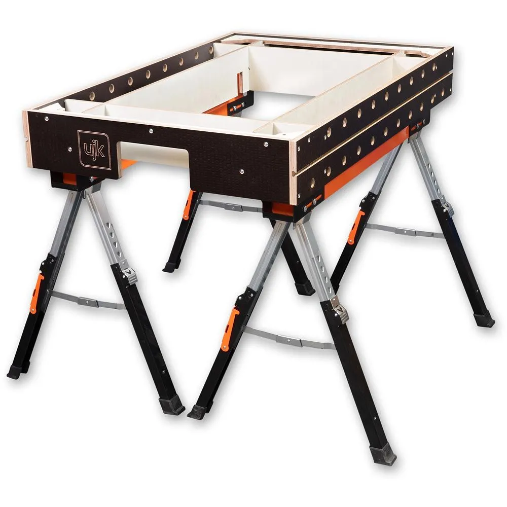 UJK  Multifunction Arbetsbord Mk II med 2x sågbockar