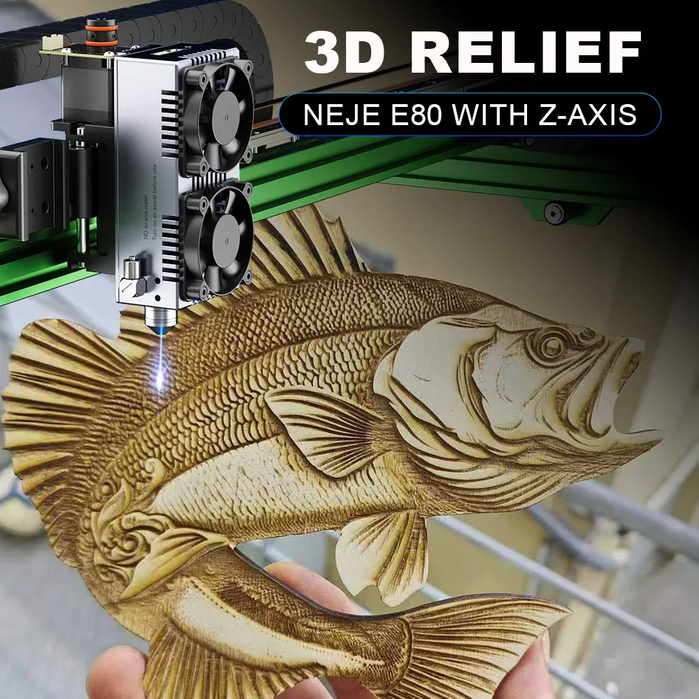 NEJE Max 4 V2 E80 Lasergravering & Laserskärning