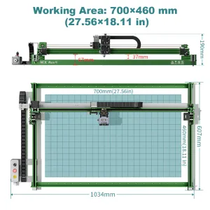 NEJE Max 4 V2 E80 Lasergravering & Laserskärning